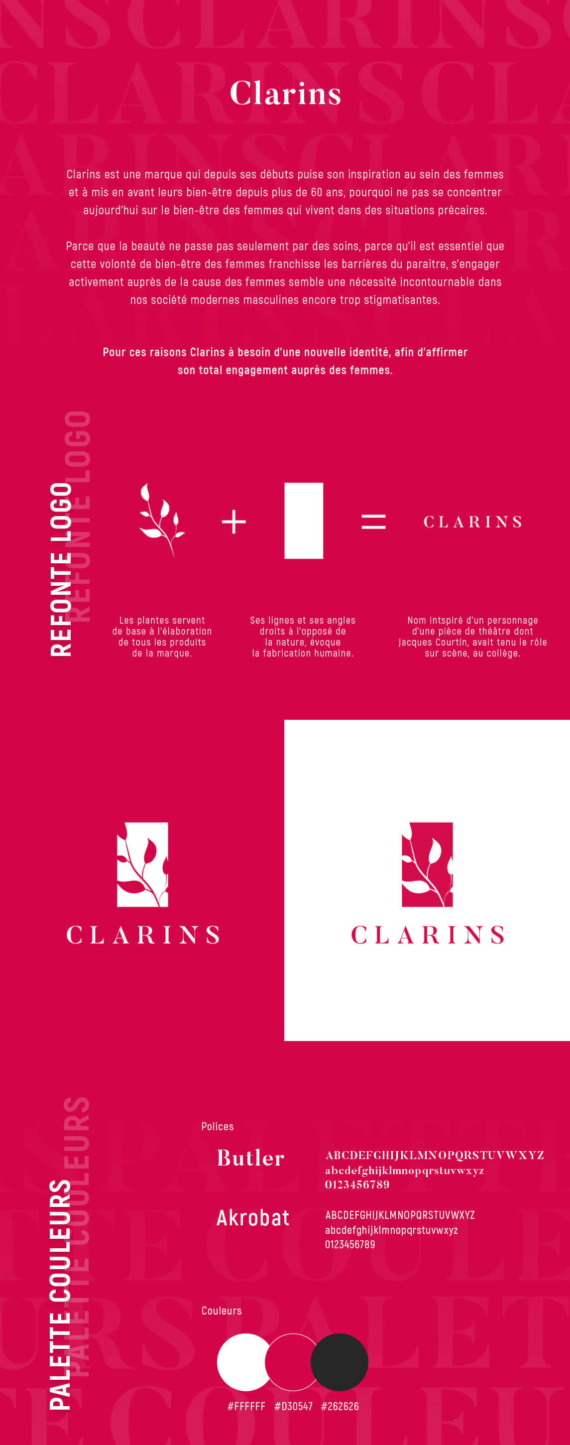 Brand Design Project de la marque Clarins