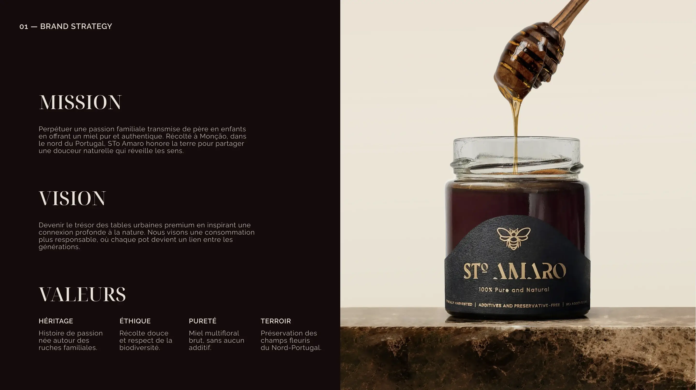 Stratégie de marque Sto Amaro : Mission, Vision et Valeurs