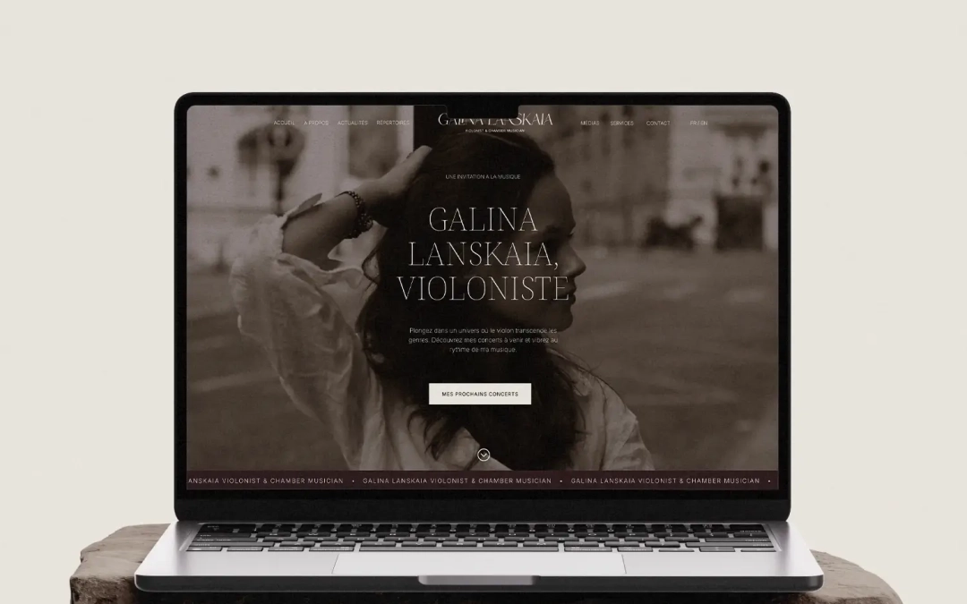 Identité & site web pour violoniste