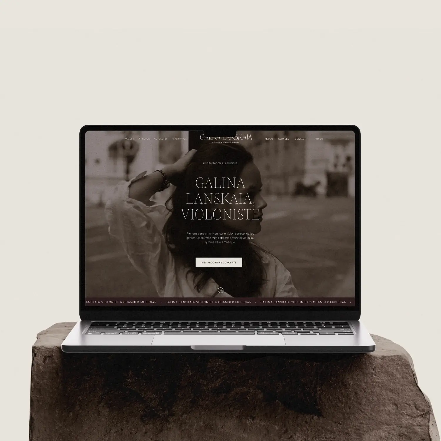 Identité & site web pour violoniste