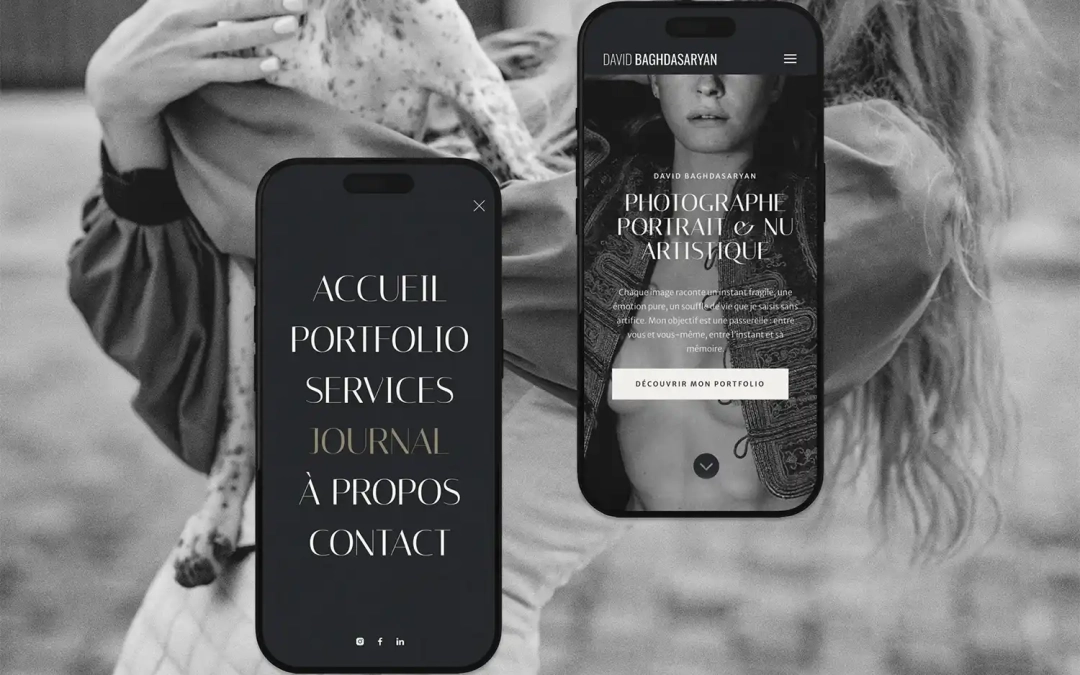 Photographe — Portfolio en ligne